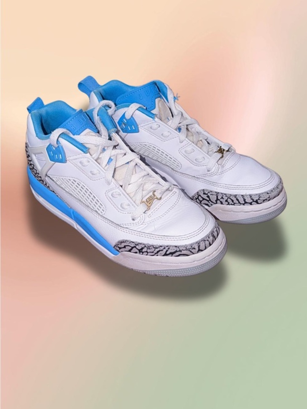 Jordan Spizike Low UNC GS White University Blue FQ3950-141 Size 6.5Y